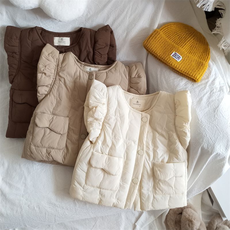 Knit Cardigan Infant - Rompi Hangat Tanpa Lengan Anak Musim