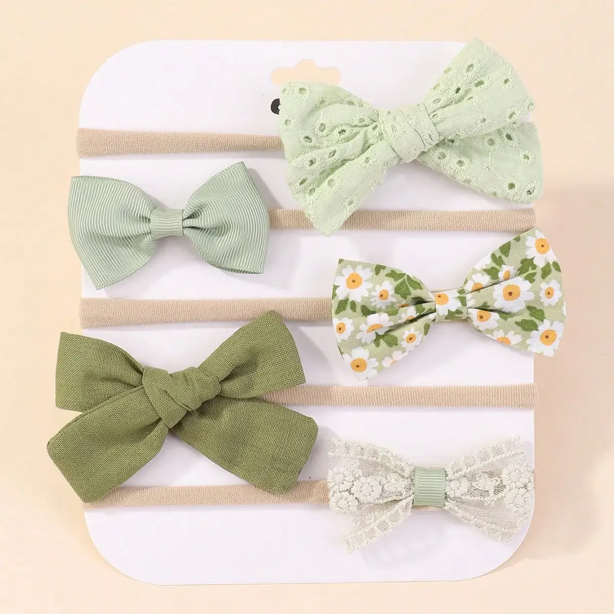 Newborn Gift Set - 5 Buah/Set Ikat Kepala Elastis Bayi