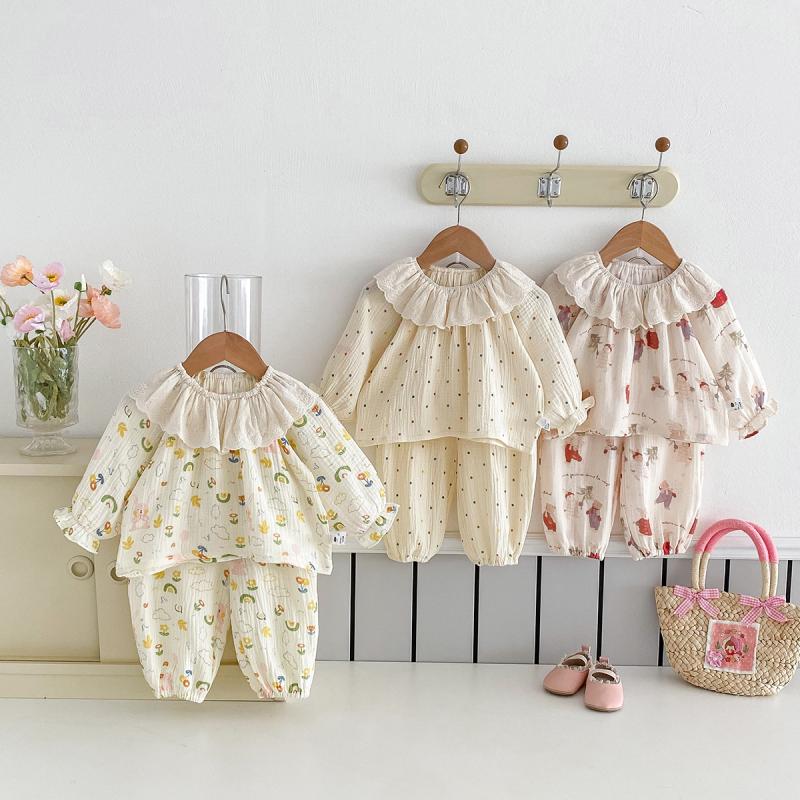 Baby Clothing For Sleep - Set pakaian rumah bayi perempuan musim