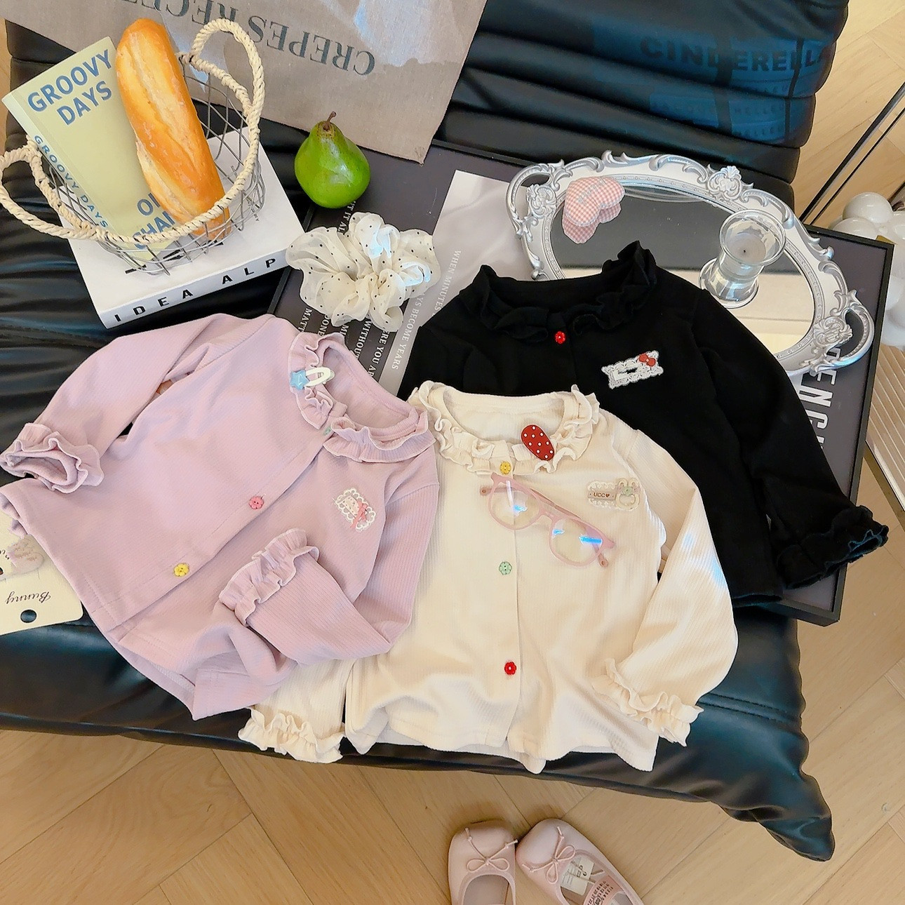 Knit Cardigan Infant - Kaus Lengan Panjang Bayi Perempuan untuk