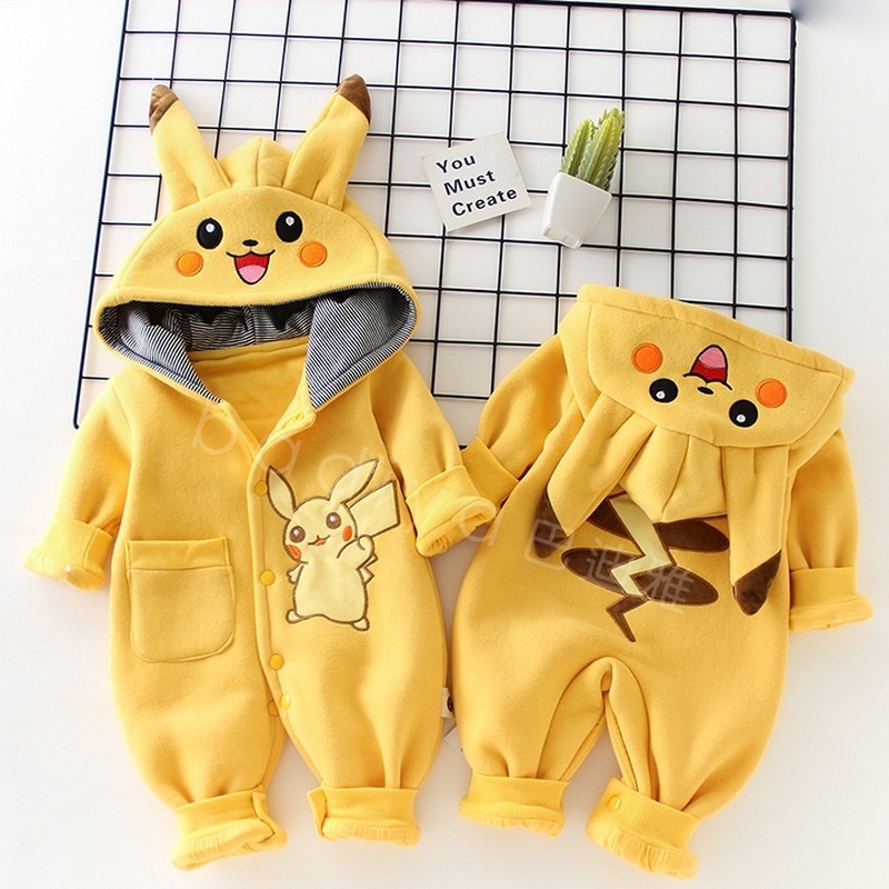 Baby Clothing Japan - Piyama Bayi Monster Saku Kartun Pakaian