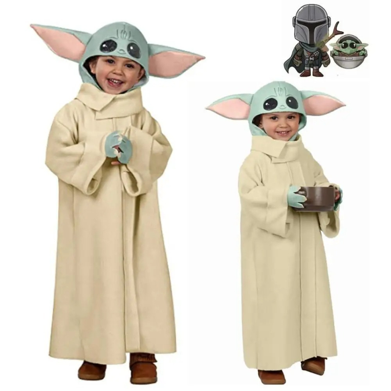 Baby Yoda Clothing - Kostum Cosplay Bayi Yoda Anak-anak Jubah