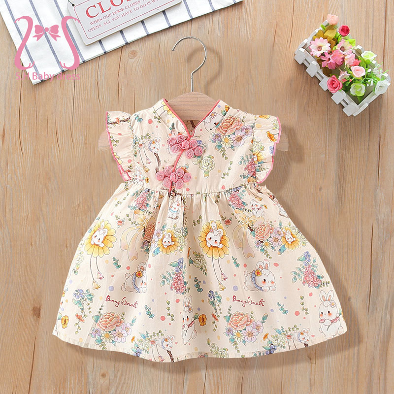 Gaun Bayi Perempuan Gaya Cina  - Baby Clothing Line ulasan dan harga