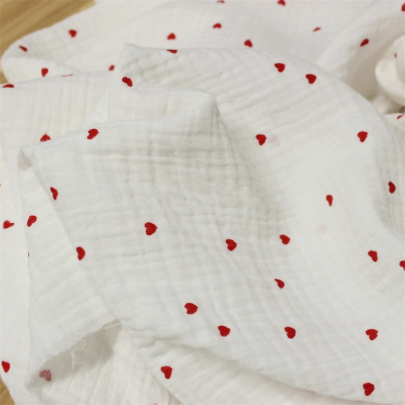 Kain Katun Bayi Bermotif Hati  - Baby Clothing For Sleep ulasan dan harga