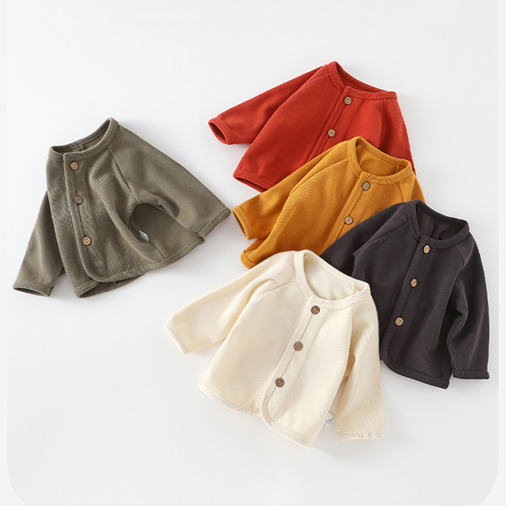 Kardigan Anak-anak Warna Solid - Knit Cardigan Infant ulasan dan harga
