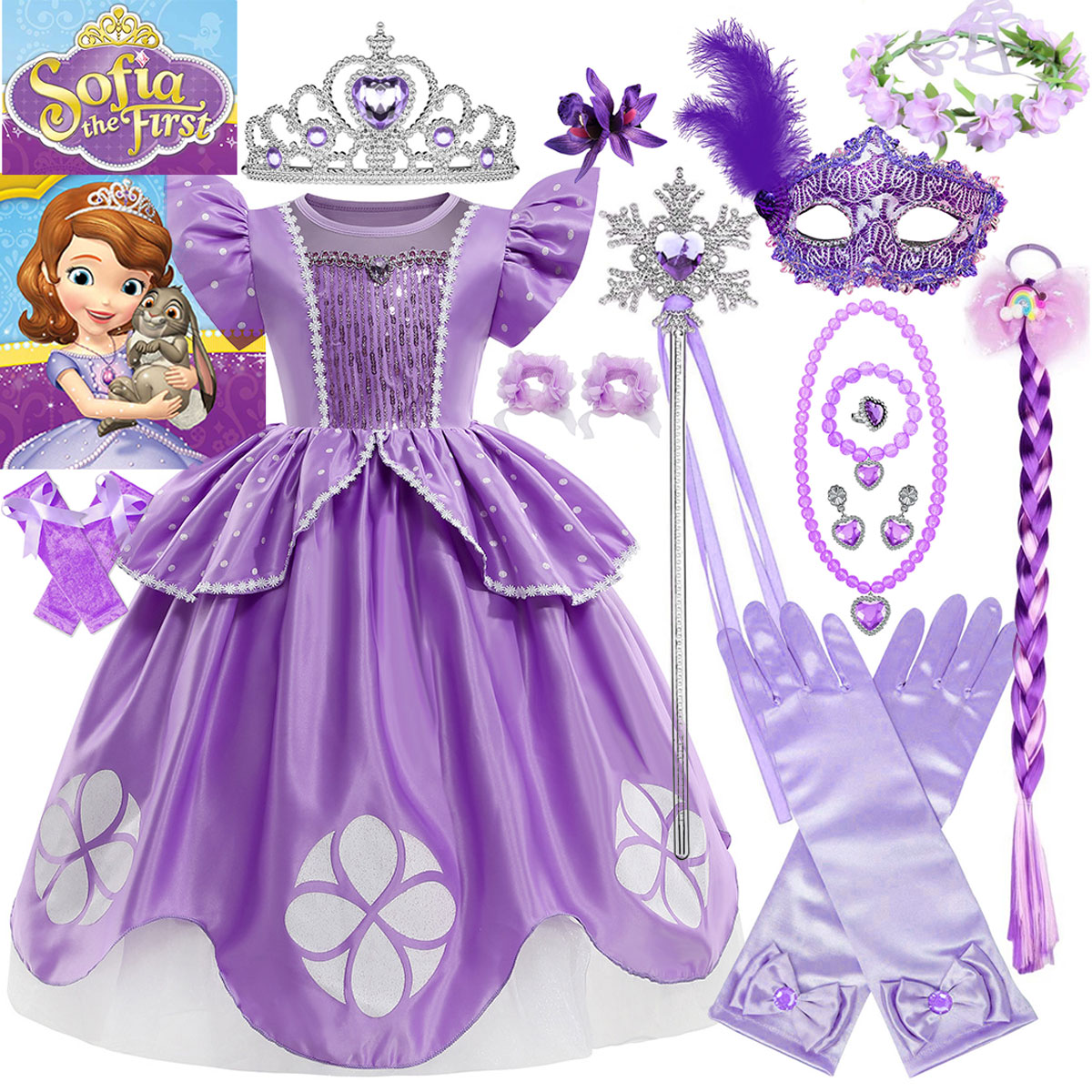 Gaun Putri Disney Sofia The Fi - Baby Clothing Europe ulasan dan harga