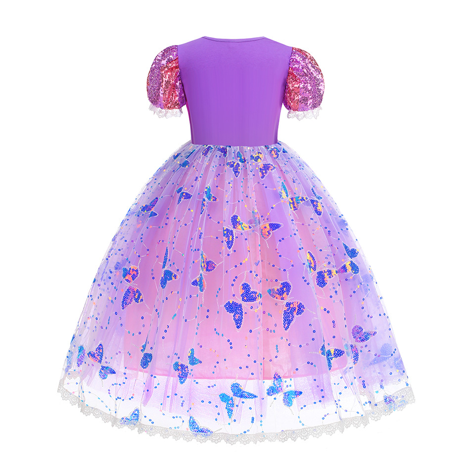 Gaun Rapunzel anak perempuan,  - Baby Clothing Europe ulasan dan harga
