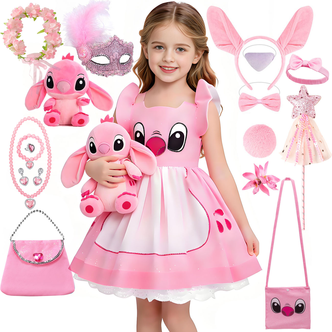 Gaun Putri Merah Muda Disney L - Baby Clothing Europe ulasan dan harga